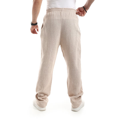 بنطال مريح بخصر مطاطي