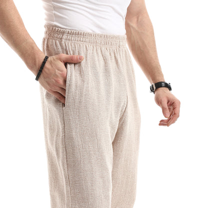 بنطال مريح بخصر مطاطي