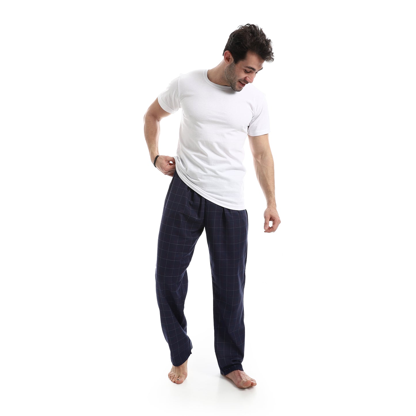 Checked Relaxed Fit Homewear Pants