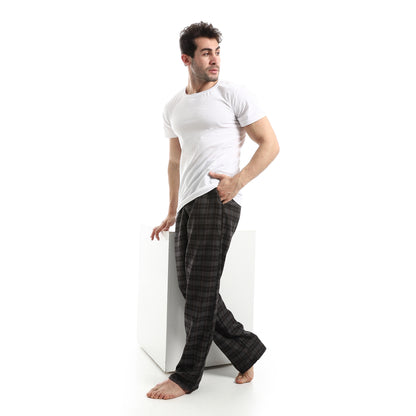 Checked Relaxed Fit Homewear Pants