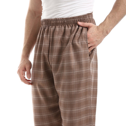 Checked Relaxed Fit Homewear Pants