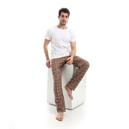 Checked Relaxed Fit Homewear Pants