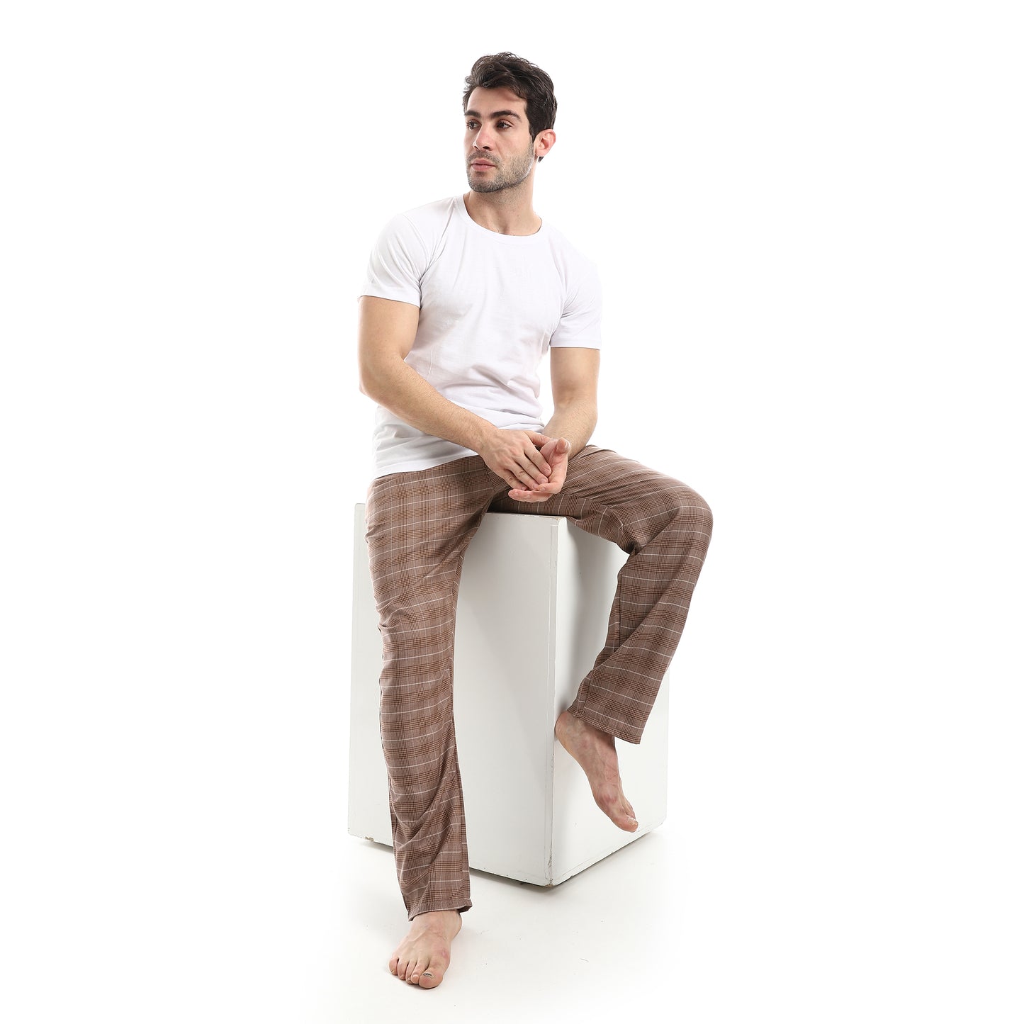 Checked Relaxed Fit Homewear Pants