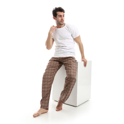 Checked Relaxed Fit Homewear Pants