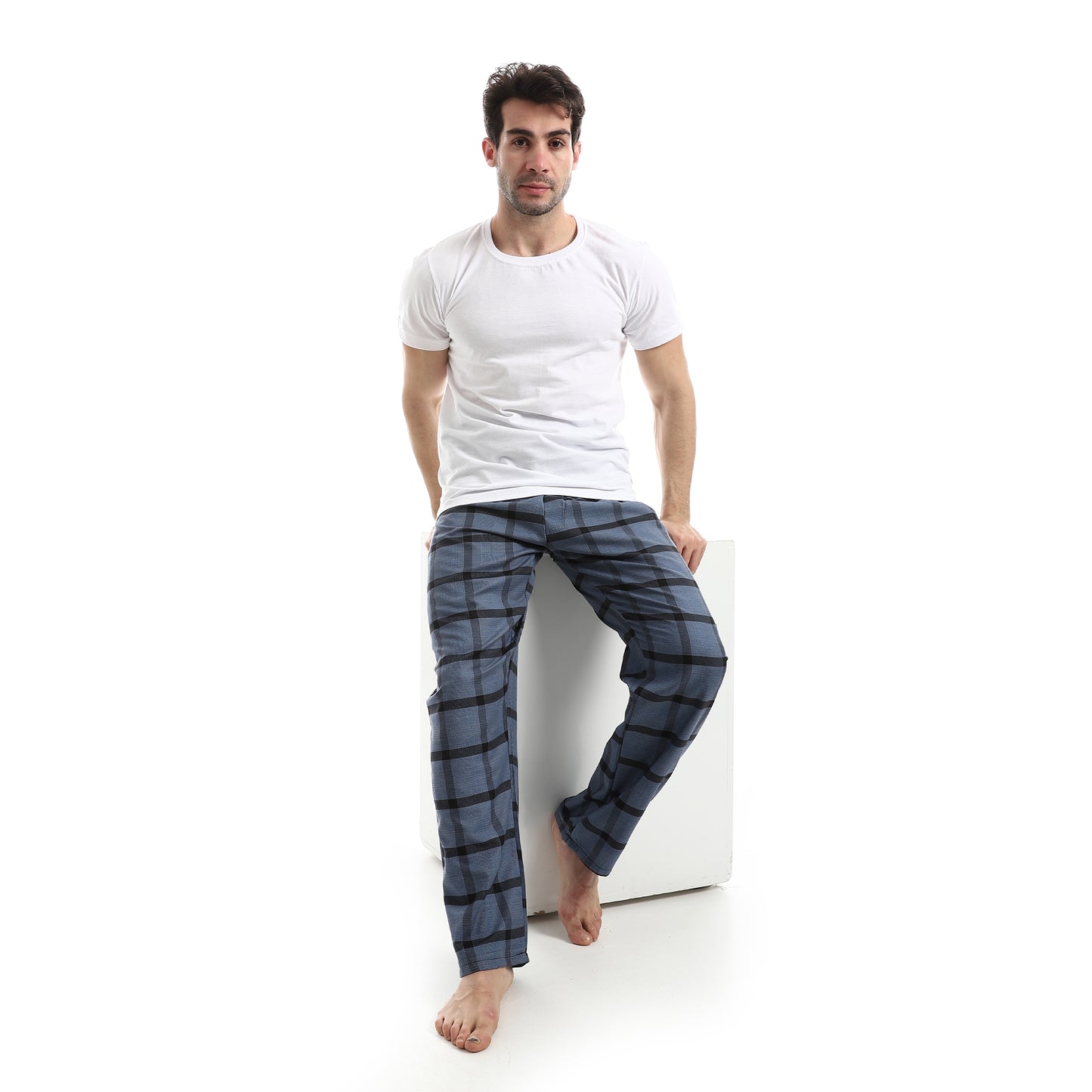 Checked Relaxed Fit Homewear Pants