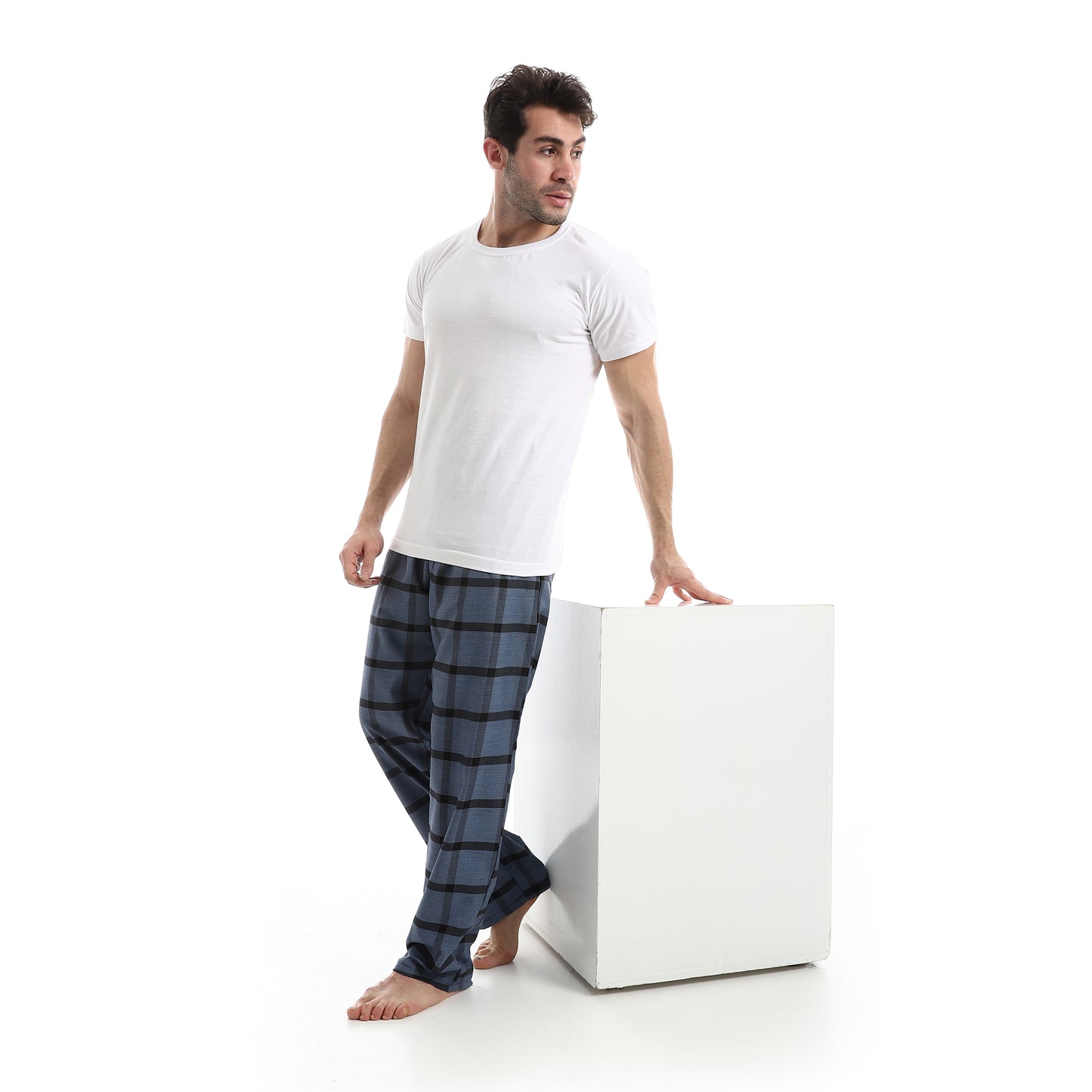 Checked Relaxed Fit Homewear Pants