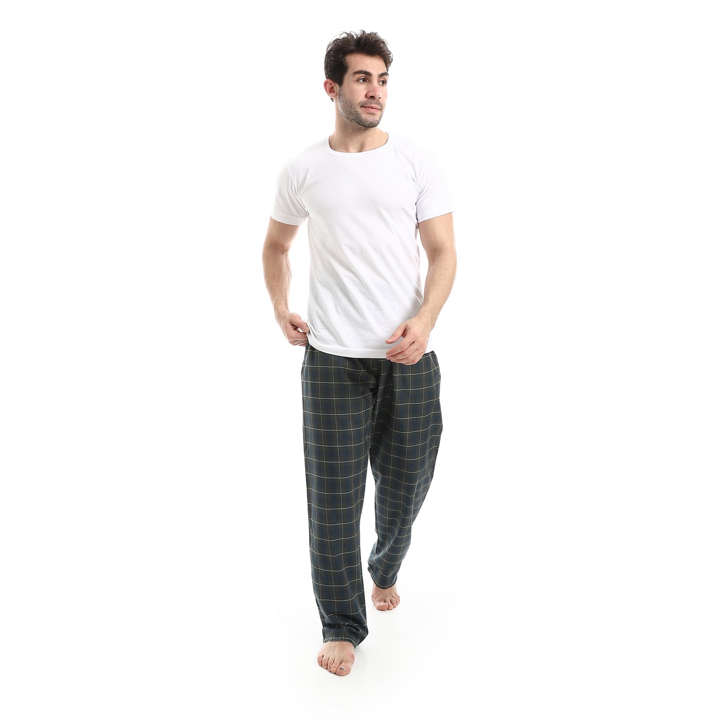 Checked Relaxed Fit Homewear Pants