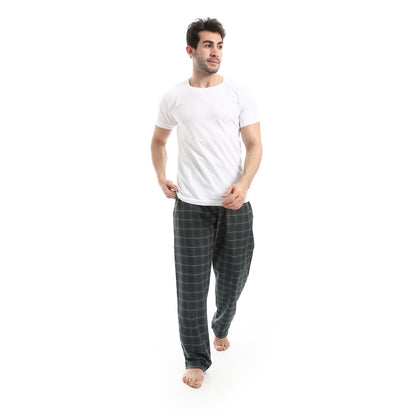 Checked Relaxed Fit Homewear Pants