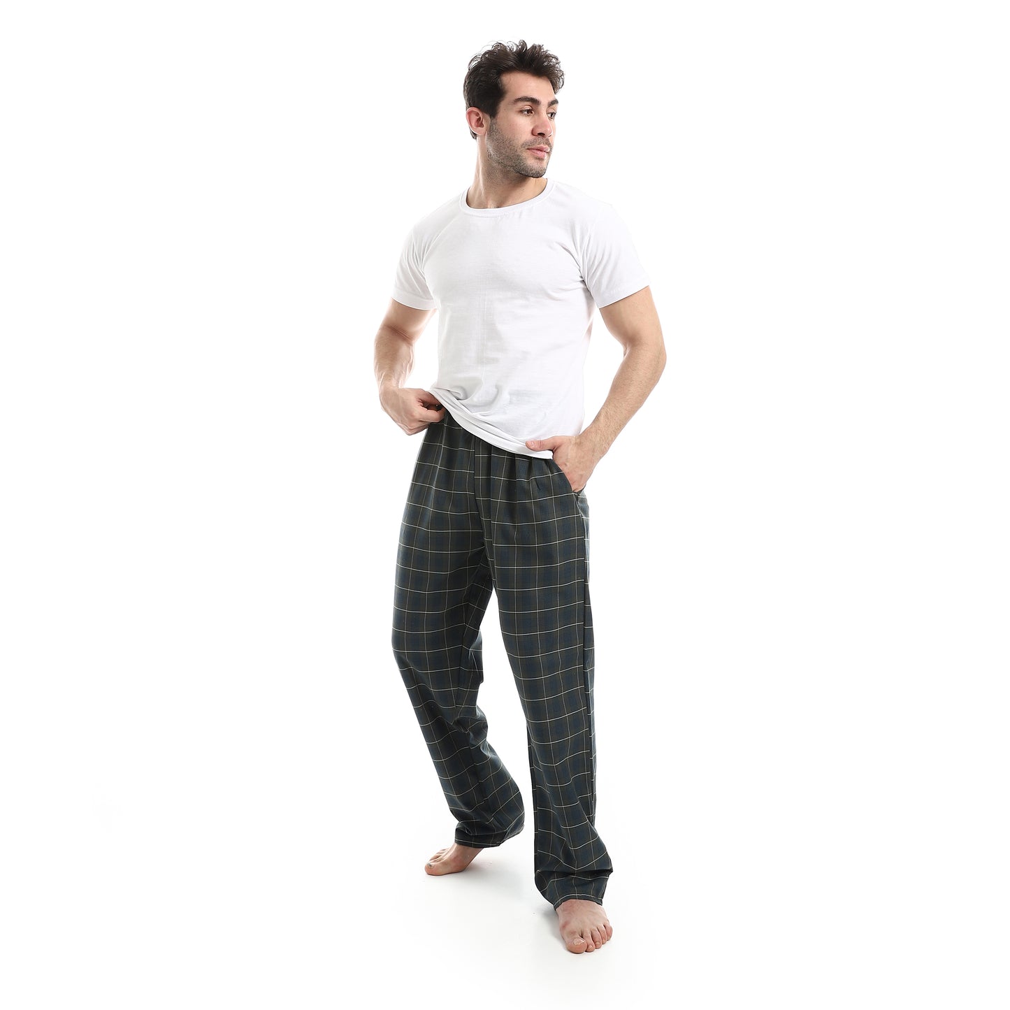 Checked Relaxed Fit Homewear Pants