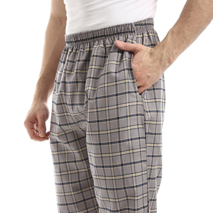 Checked Relaxed Fit Homewear Pants