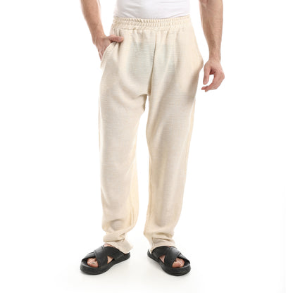 Slash Pockets Linen Pants