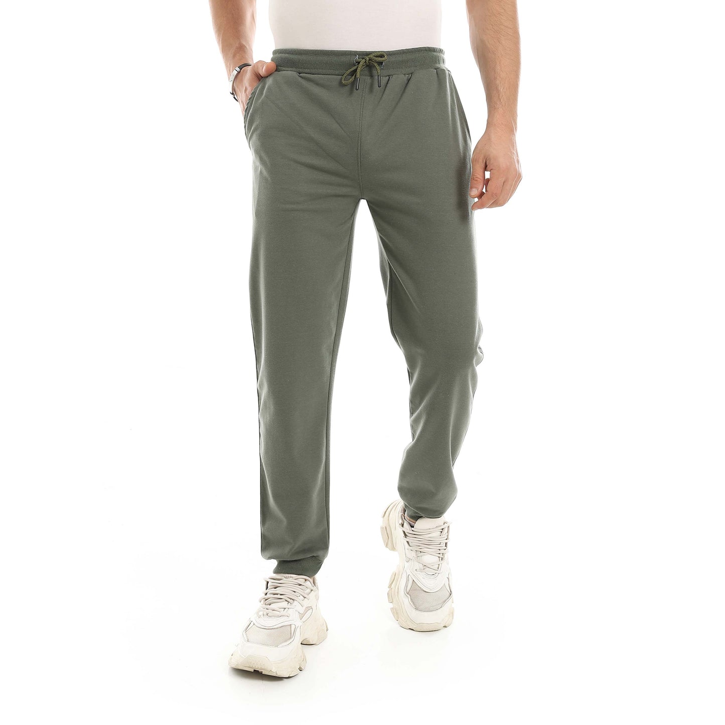 Red Circle Sweatpants men