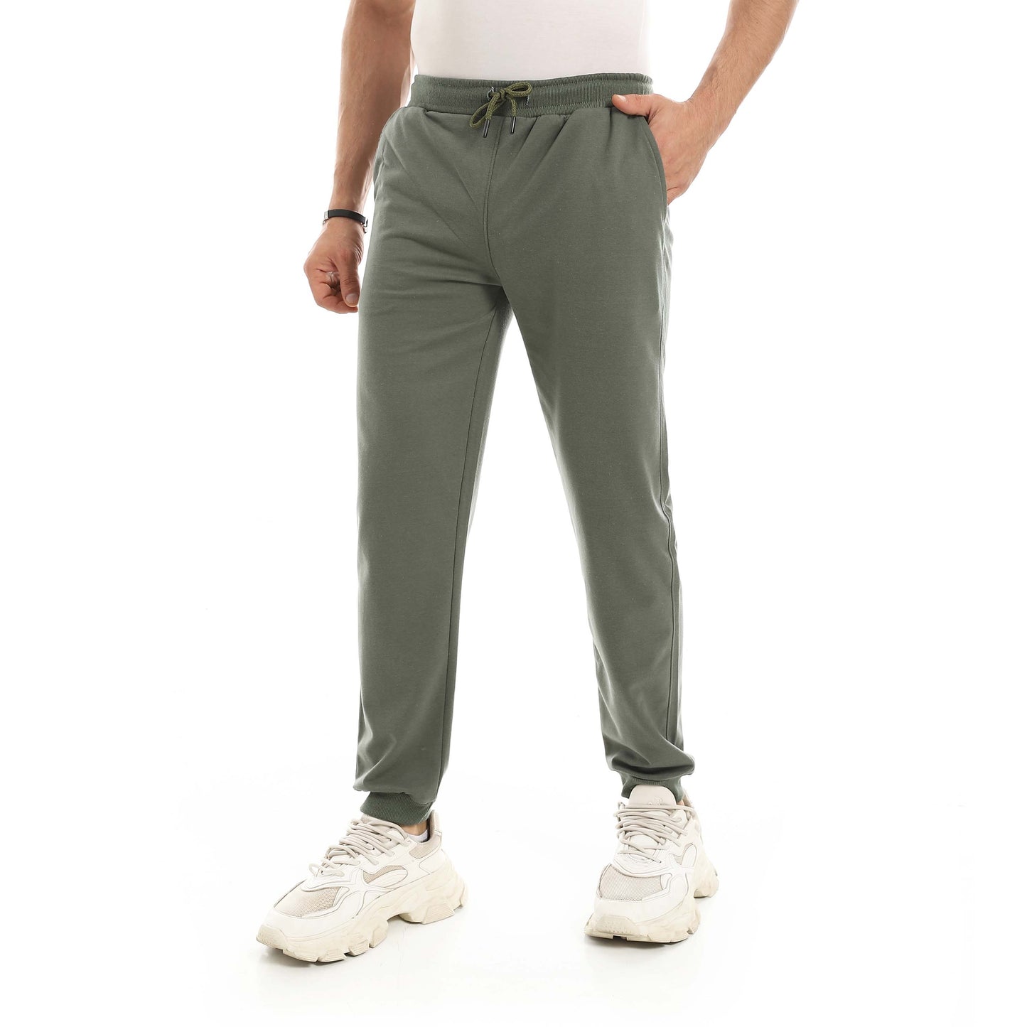 Red Circle Sweatpants men