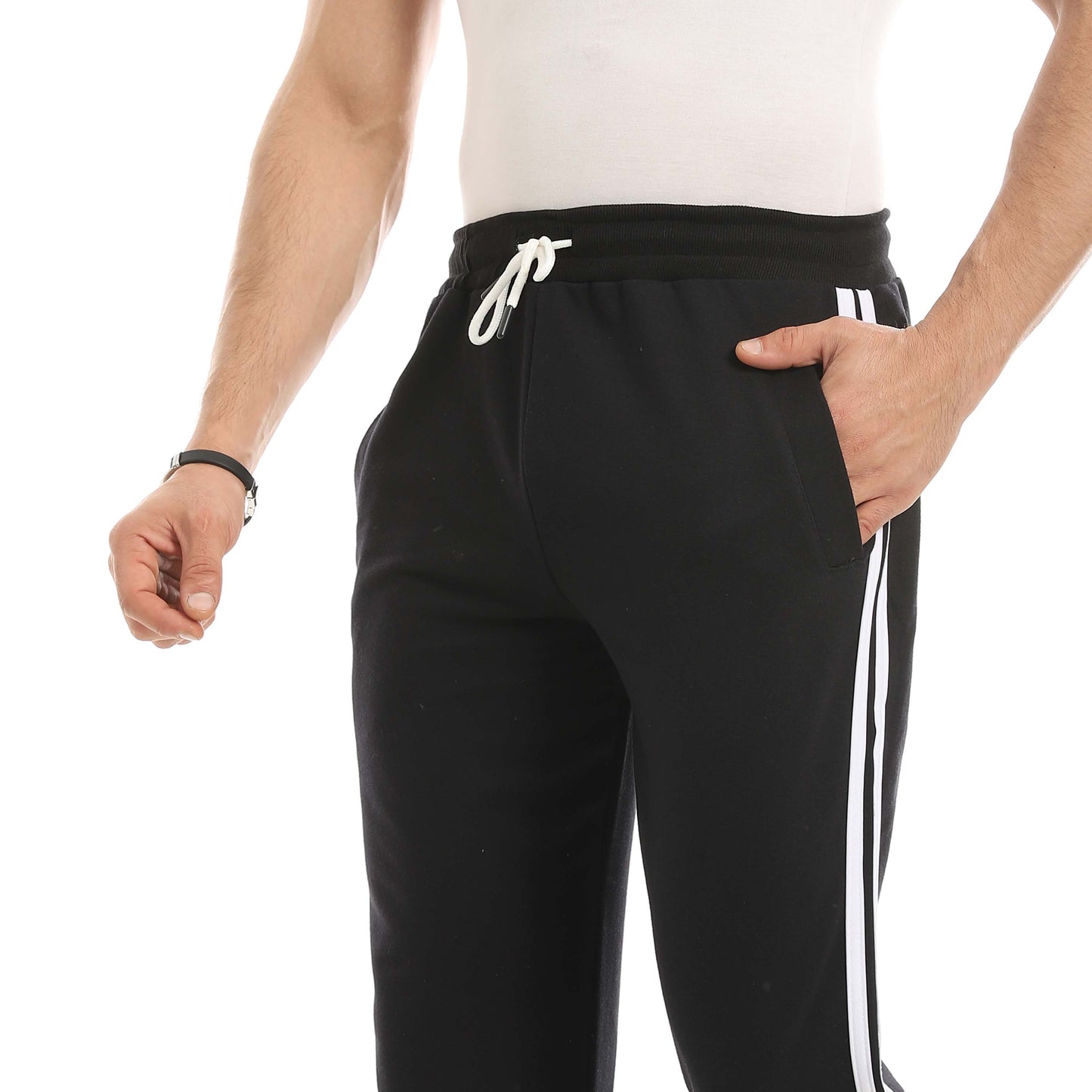 Red Circle Sweatpants men