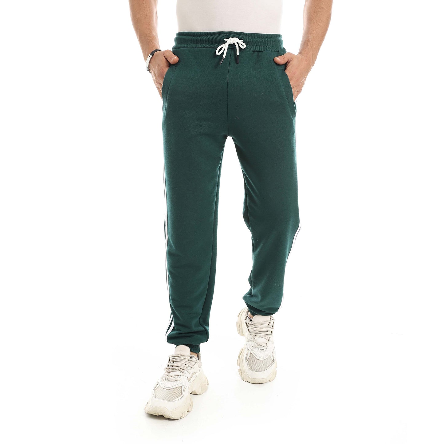 Red Circle Sweatpants men