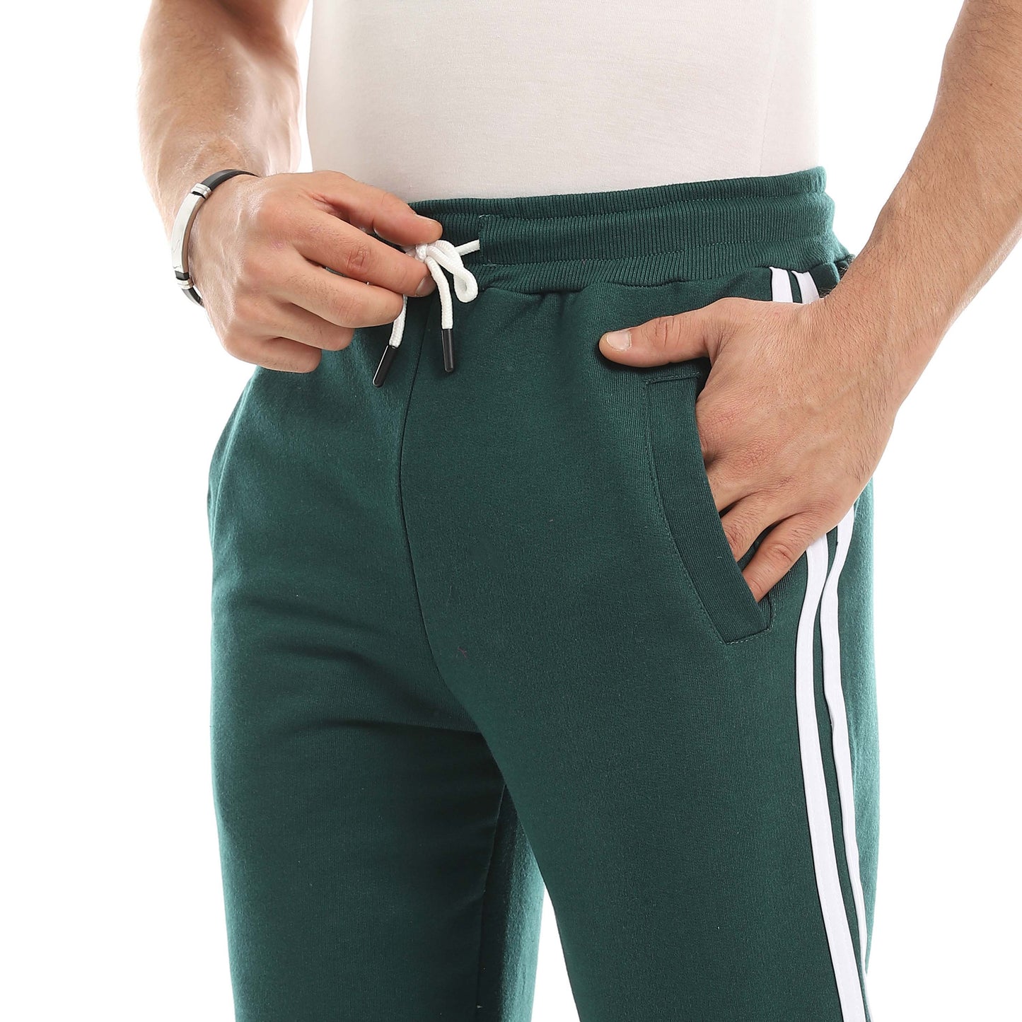 Red Circle Sweatpants men