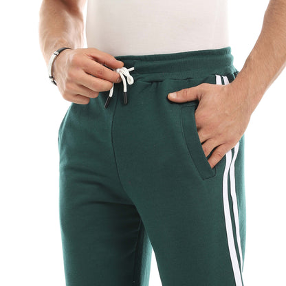 Red Circle Sweatpants men