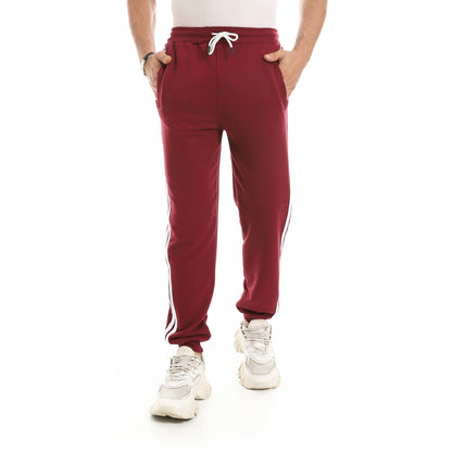 Red Circle Sweatpants men