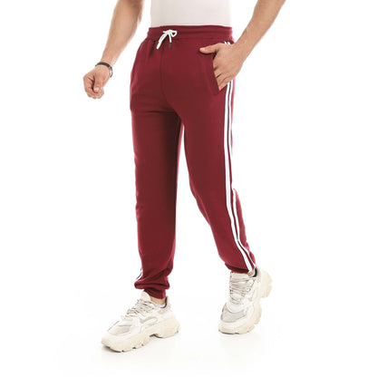 Red Circle Sweatpants men