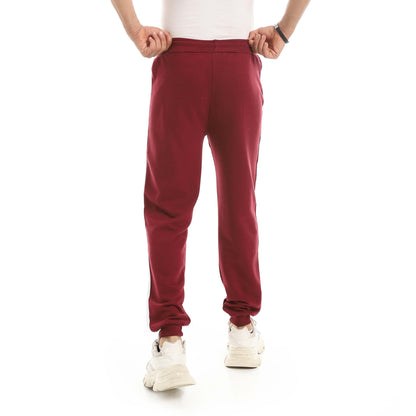 Red Circle Sweatpants men