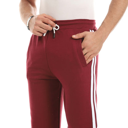 Red Circle Sweatpants men