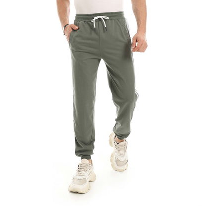 Red Circle Sweatpants men