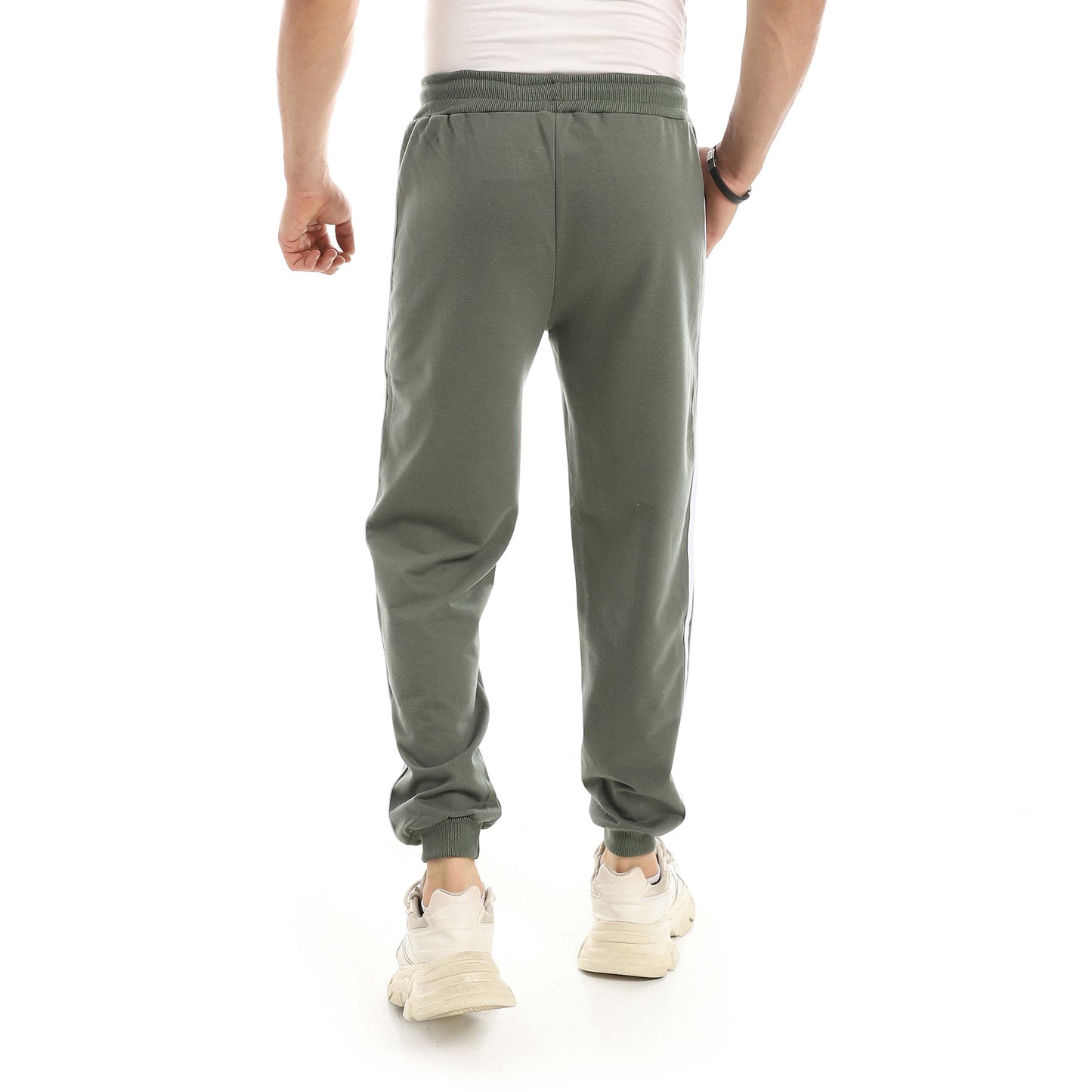 Red Circle Sweatpants men