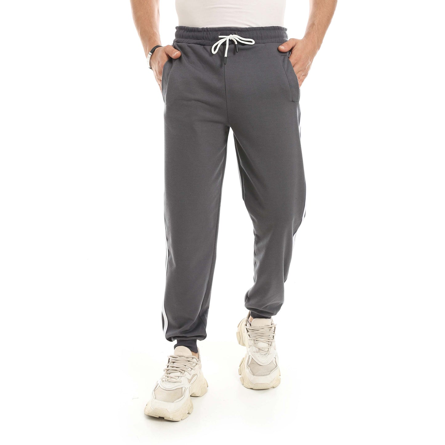 Red Circle Sweatpants men