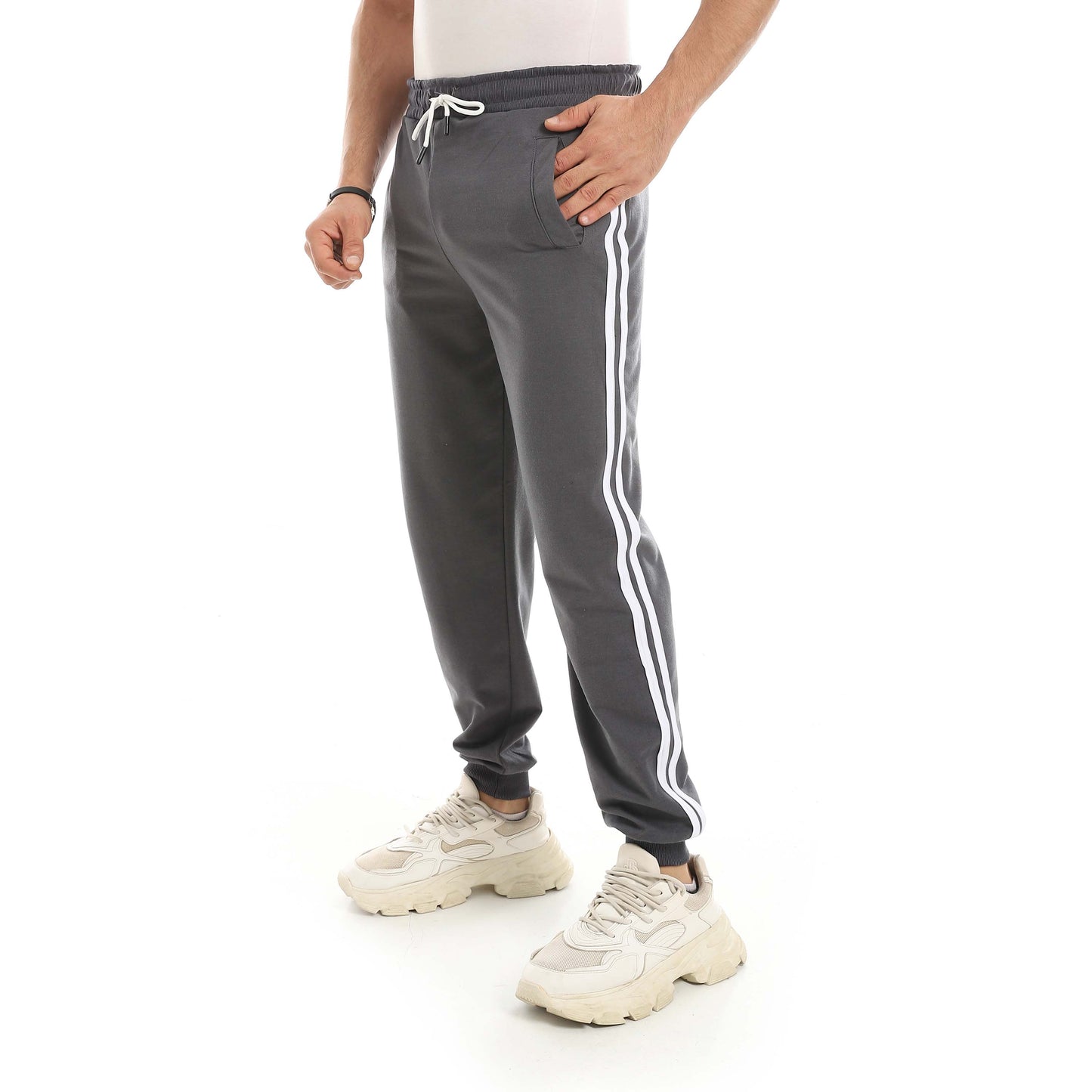 Red Circle Sweatpants men