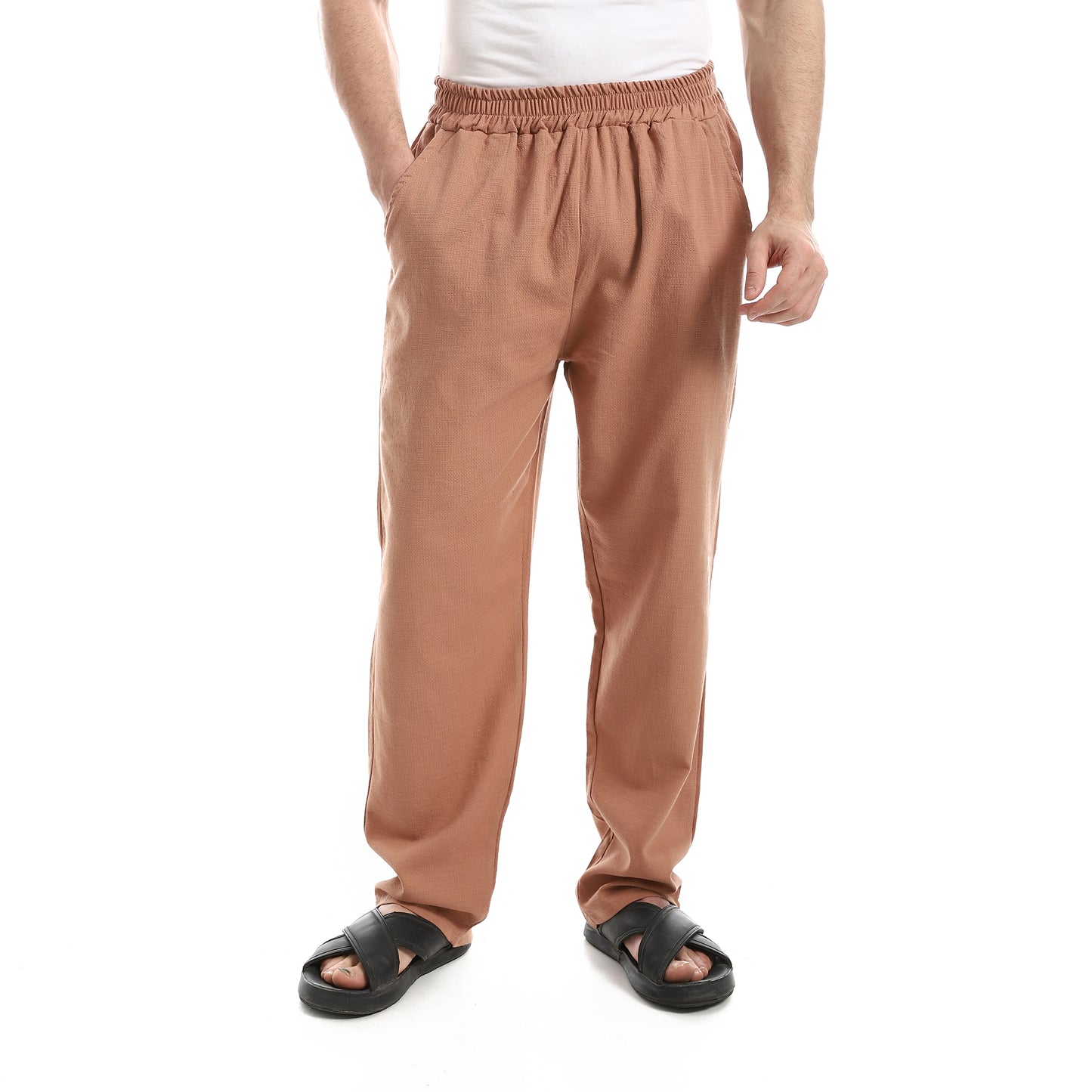 Elastic Waist Comfy Linen Pants