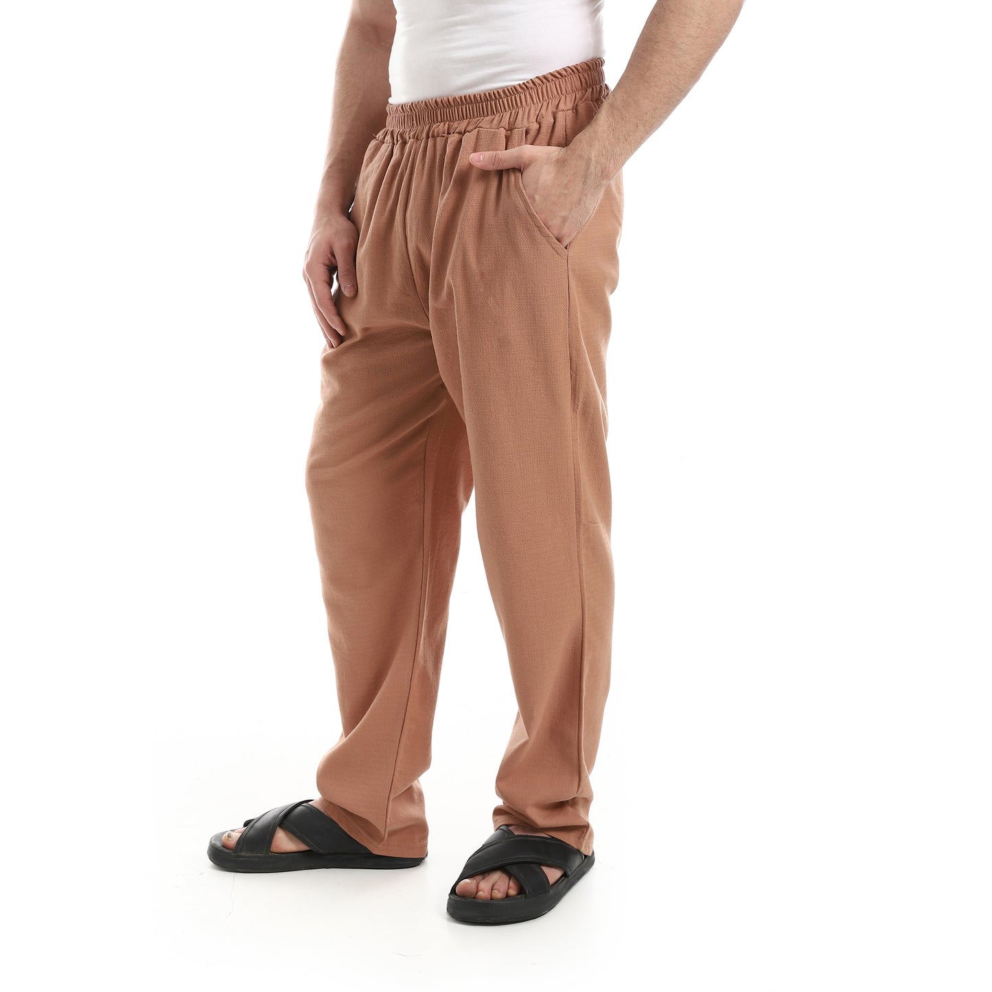 Elastic Waist Comfy Linen Pants