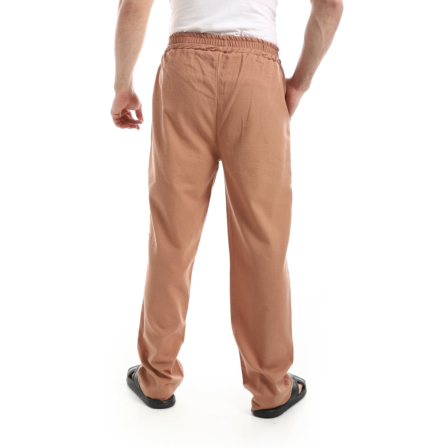 Elastic Waist Comfy Linen Pants
