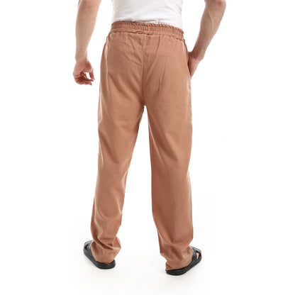 Elastic Waist Comfy Linen Pants