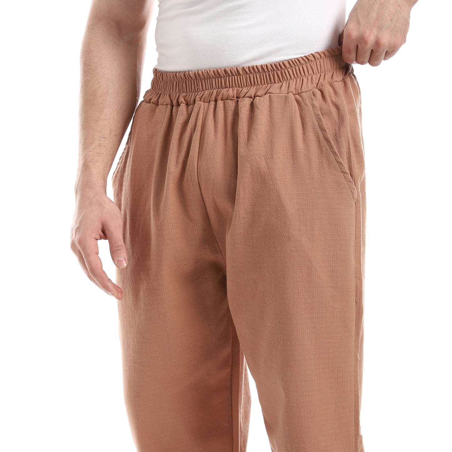 Elastic Waist Comfy Linen Pants