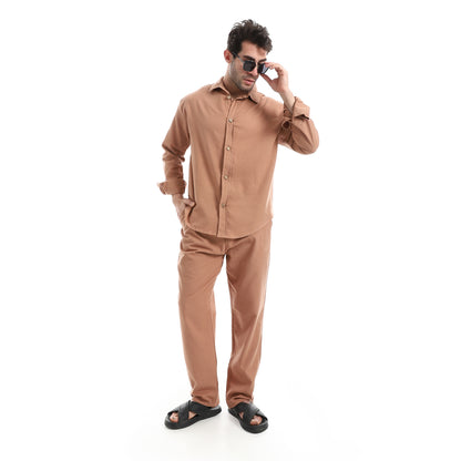 Elastic Waist Comfy Linen Pants