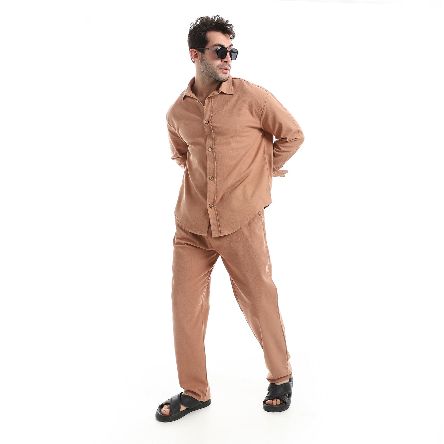 Elastic Waist Comfy Linen Pants