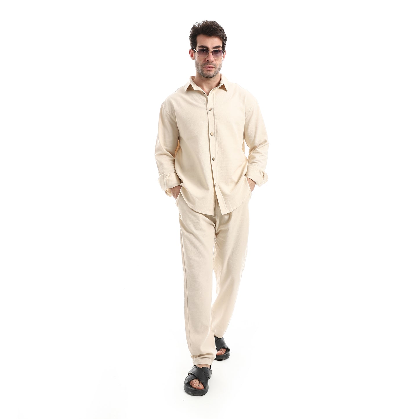 Elastic Waist Comfy Linen Pants