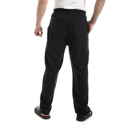 Elastic Waist Comfy Linen Pants