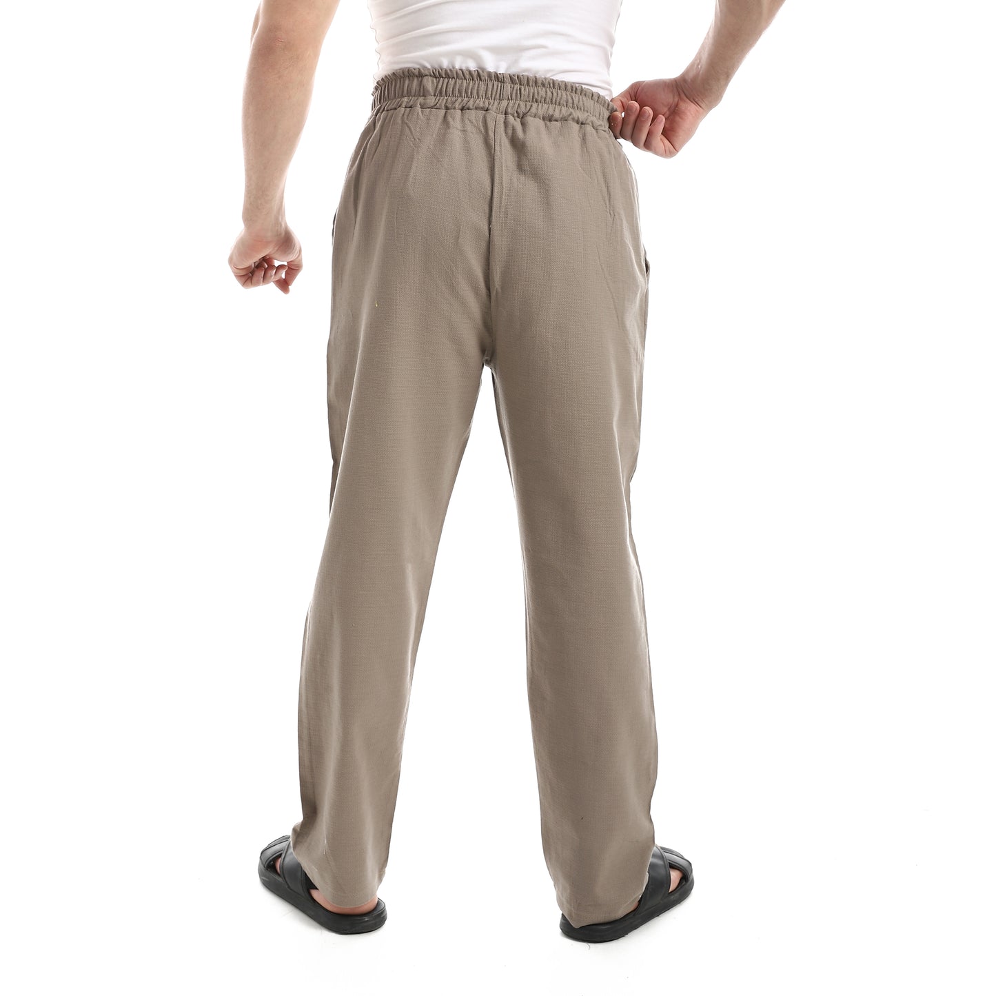 Elastic Waist Comfy Linen Pants