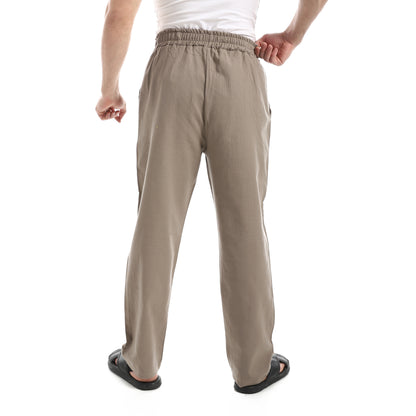 Elastic Waist Comfy Linen Pants