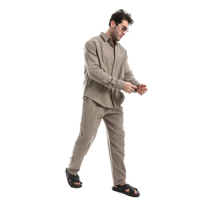 Elastic Waist Comfy Linen Pants