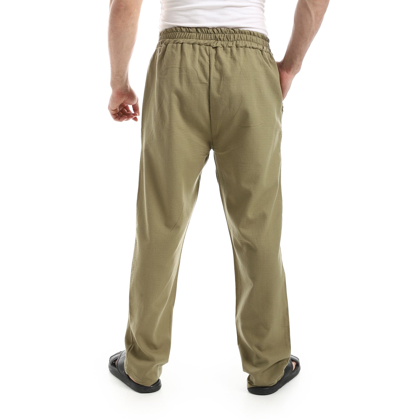 Elastic Waist Comfy Linen Pants