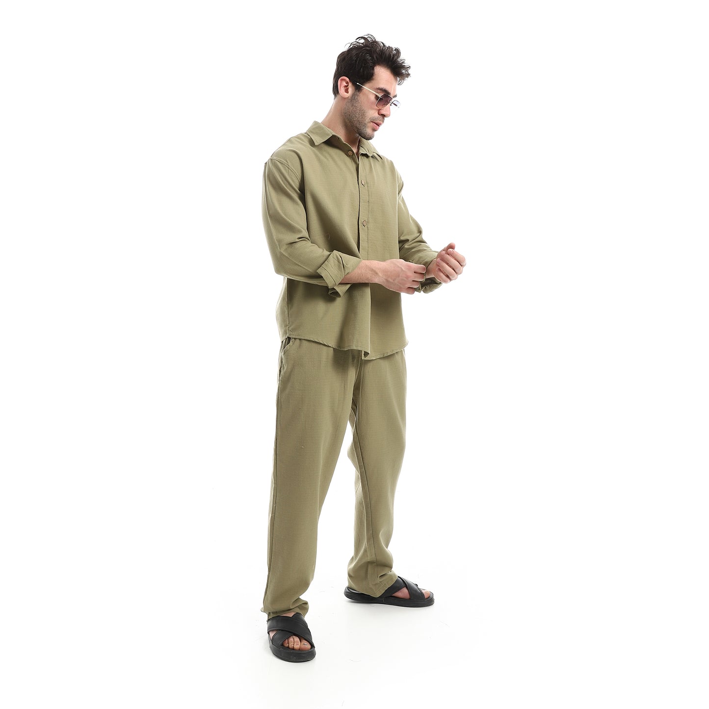 Elastic Waist Comfy Linen Pants