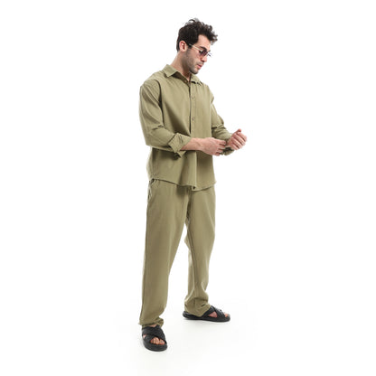 Elastic Waist Comfy Linen Pants