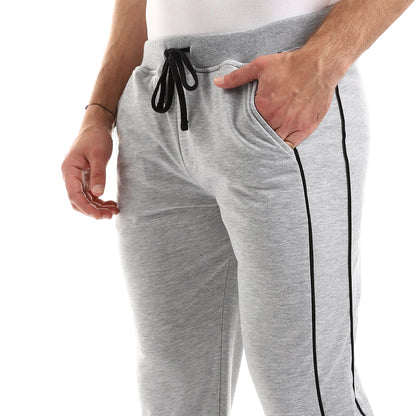 Soft Pants with Zipper Pocket and Elastic Cuffs