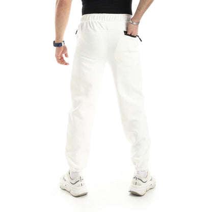 Soft Pants with Zipper Pocket and Elastic Cuffs