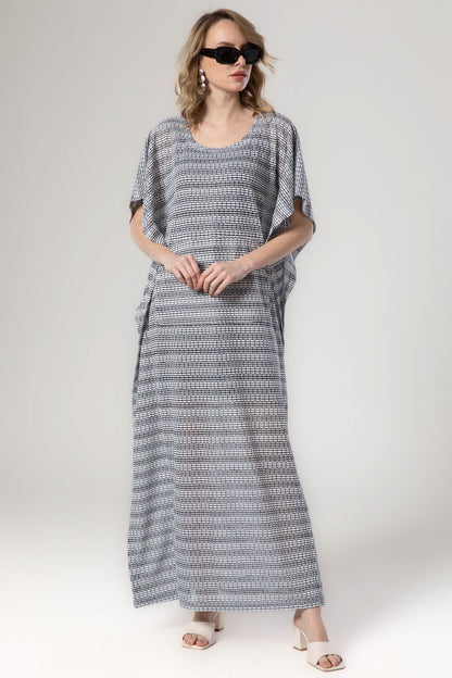 Jamila women wide scoop neck slip on kaftan