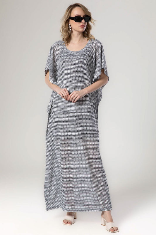 Jamila women wide scoop neck slip on kaftan