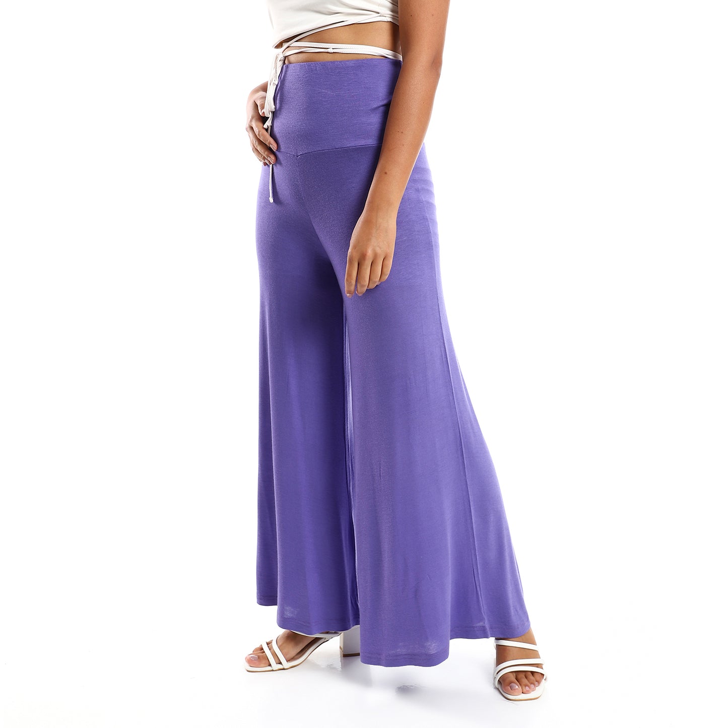 Jamila Women Solid Pattern Flare Fit Pants