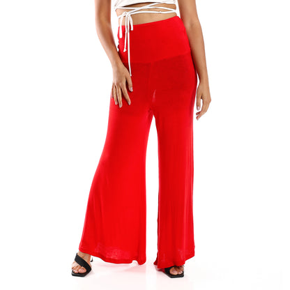 Jamila Women Solid Pattern Flare Fit Pants